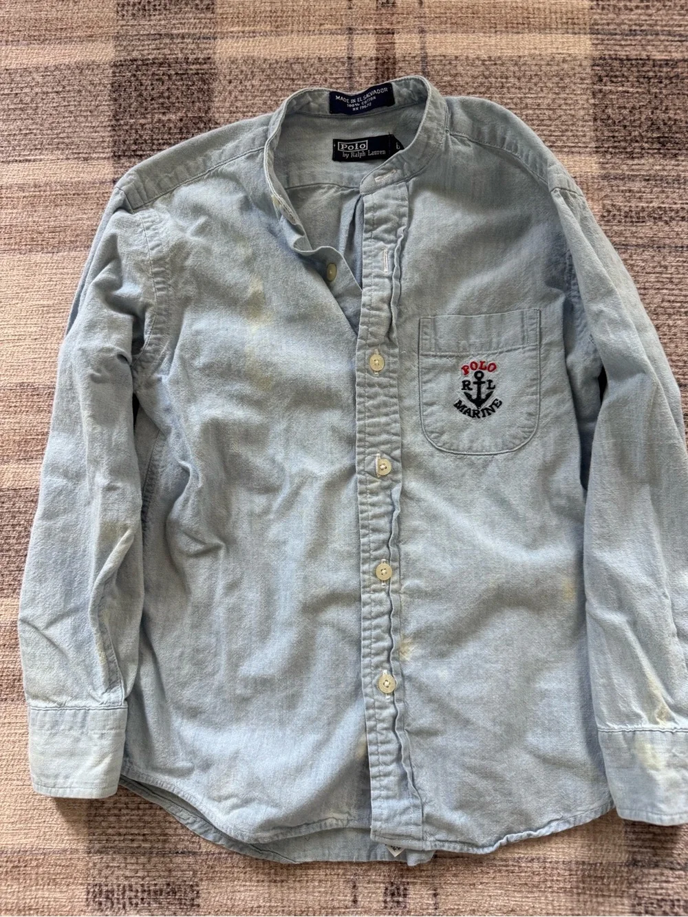 Ralph Lauren Boys Button-Down Shirts Bundle - Chambray and Oxford Cloth Stripe